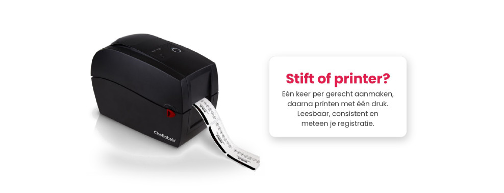 HACCP-labelprinter of met de hand? Wat werkt echt in de keuken