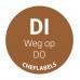 HACCP wateroplosbare dag stickers Dinsdag weg op Do