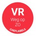 HACCP wateroplosbare dag stickers Vrijdag weg op Zo.