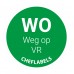 HACCP wateroplosbare dag stickers Woensdag weg op Vr.