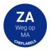 HACCP wateroplosbare dag stickers Zaterdag weg op Ma.