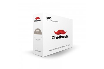 HACCP wateroplosbare dag stickers Maandag HACCP wateroplosbare dag stickers Maandag